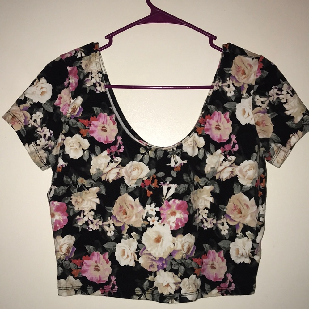 Floral crop top